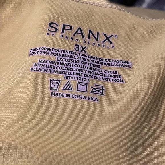 Spanx Nude shapewear tank top plus size 3X - Picture 3 of 3